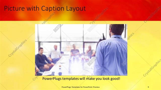Picture with Caption presentation slide layout