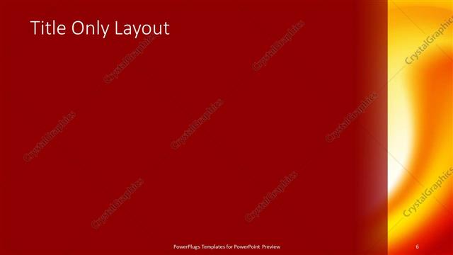 Title Only presentation slide layout