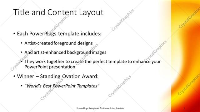 Title and Content presentation slide layout