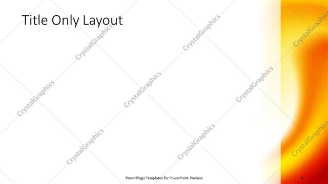 Title Only presentation slide layout