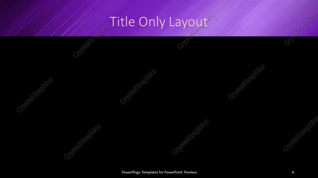 Title Only presentation slide layout