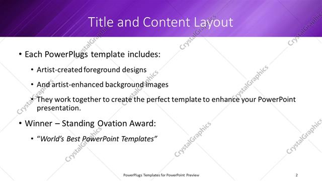 Title and Content presentation slide layout