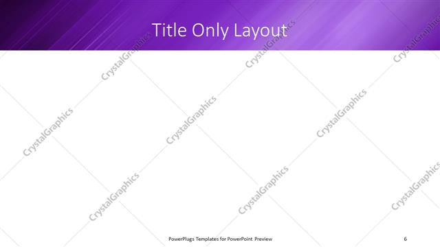 Title Only presentation slide layout