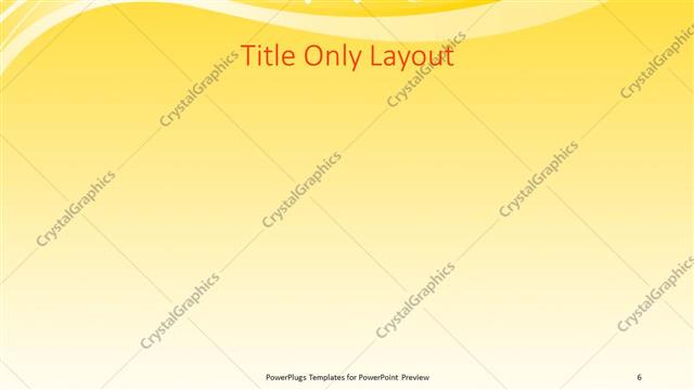 Title Only presentation slide layout