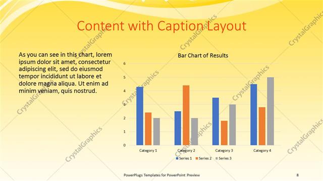 Content with Caption presentation slide layout