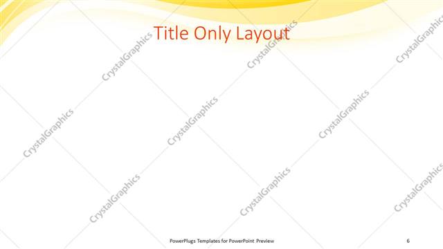 Title Only presentation slide layout