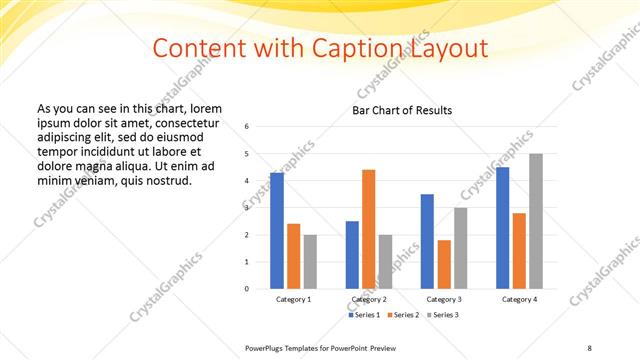 Content with Caption presentation slide layout