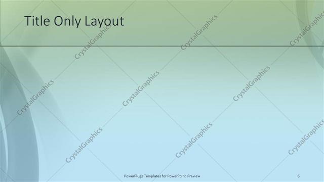 Title Only presentation slide layout