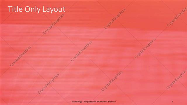 Title Only presentation slide layout