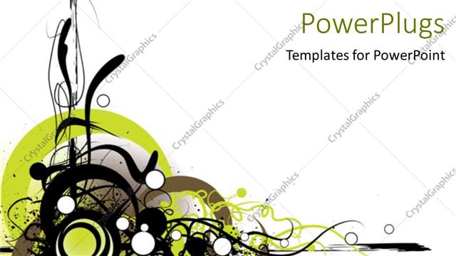  Presentation with shapes - An abstract background with various spiral shapes and lines