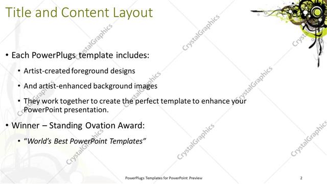 Title and Content presentation slide layout