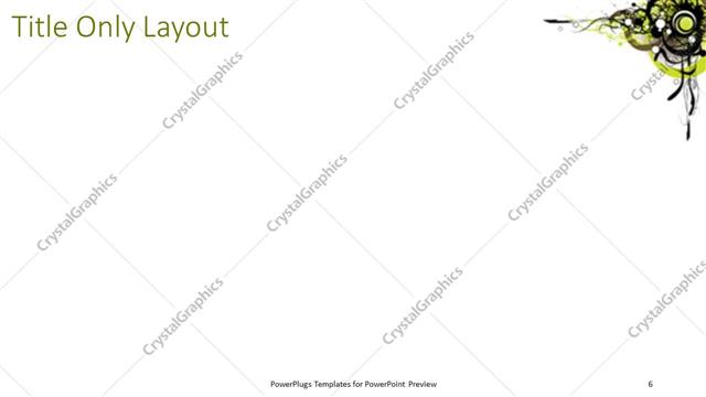 Title Only presentation slide layout