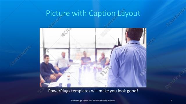 Picture with Caption presentation slide layout