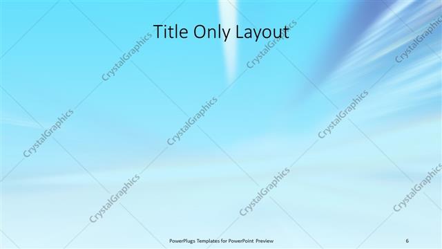 Title Only presentation slide layout