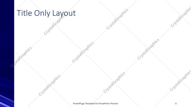 Title Only presentation slide layout