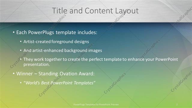 Title and Content presentation slide layout