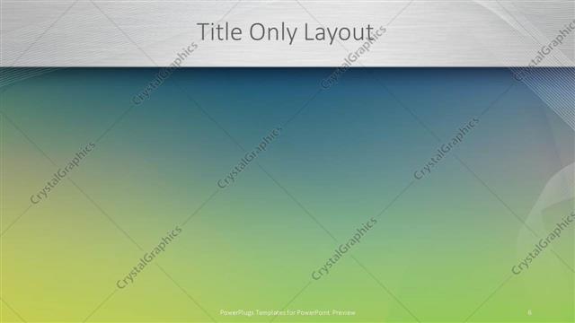 Title Only presentation slide layout