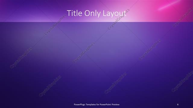 Title Only presentation slide layout