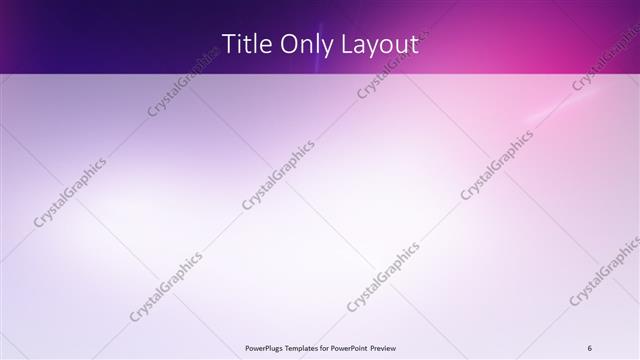 Title Only presentation slide layout