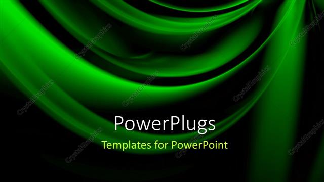  Presentation with abstract business - Abstract beautiful green folds over?black background?