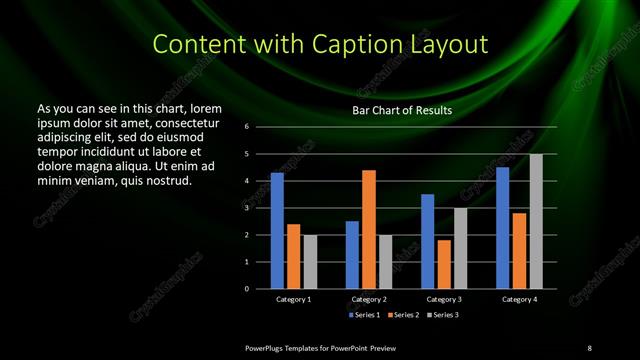 Content with Caption presentation slide layout