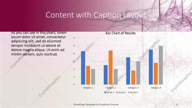 Content with Caption presentation slide layout