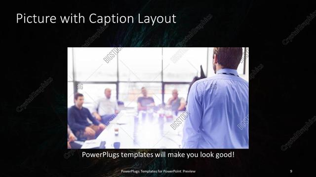 Picture with Caption presentation slide layout