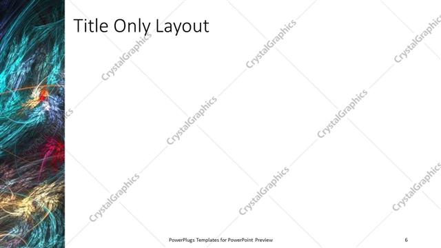 Title Only presentation slide layout