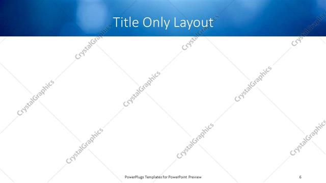 Title Only presentation slide layout