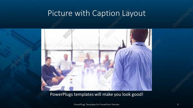 Picture with Caption presentation slide layout