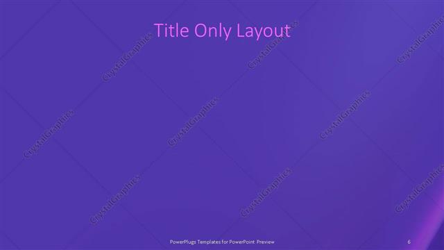 Title Only presentation slide layout