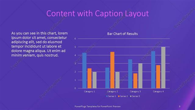 Content with Caption presentation slide layout