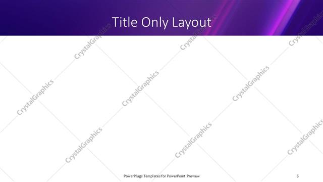 Title Only presentation slide layout