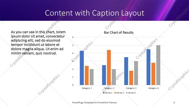 Content with Caption presentation slide layout