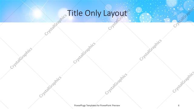 Title Only presentation slide layout