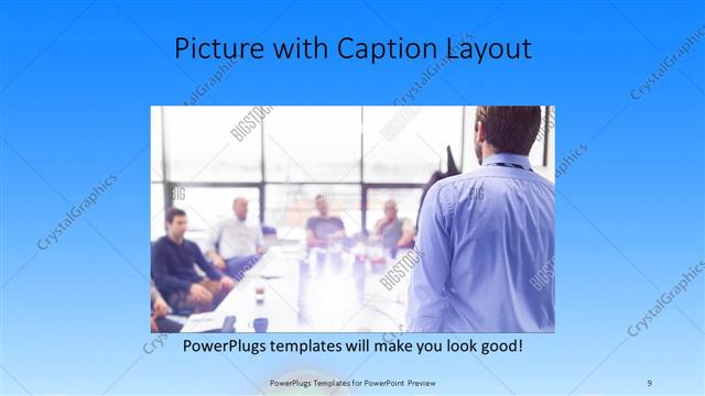 Picture with Caption presentation slide layout