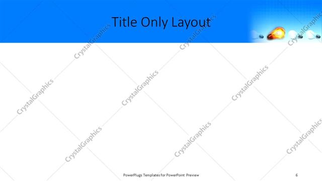 Title Only presentation slide layout