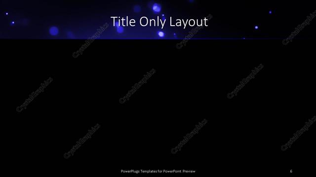 Title Only presentation slide layout