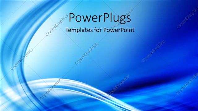  Presentation with blue waves - Abstract blue color flowing waves