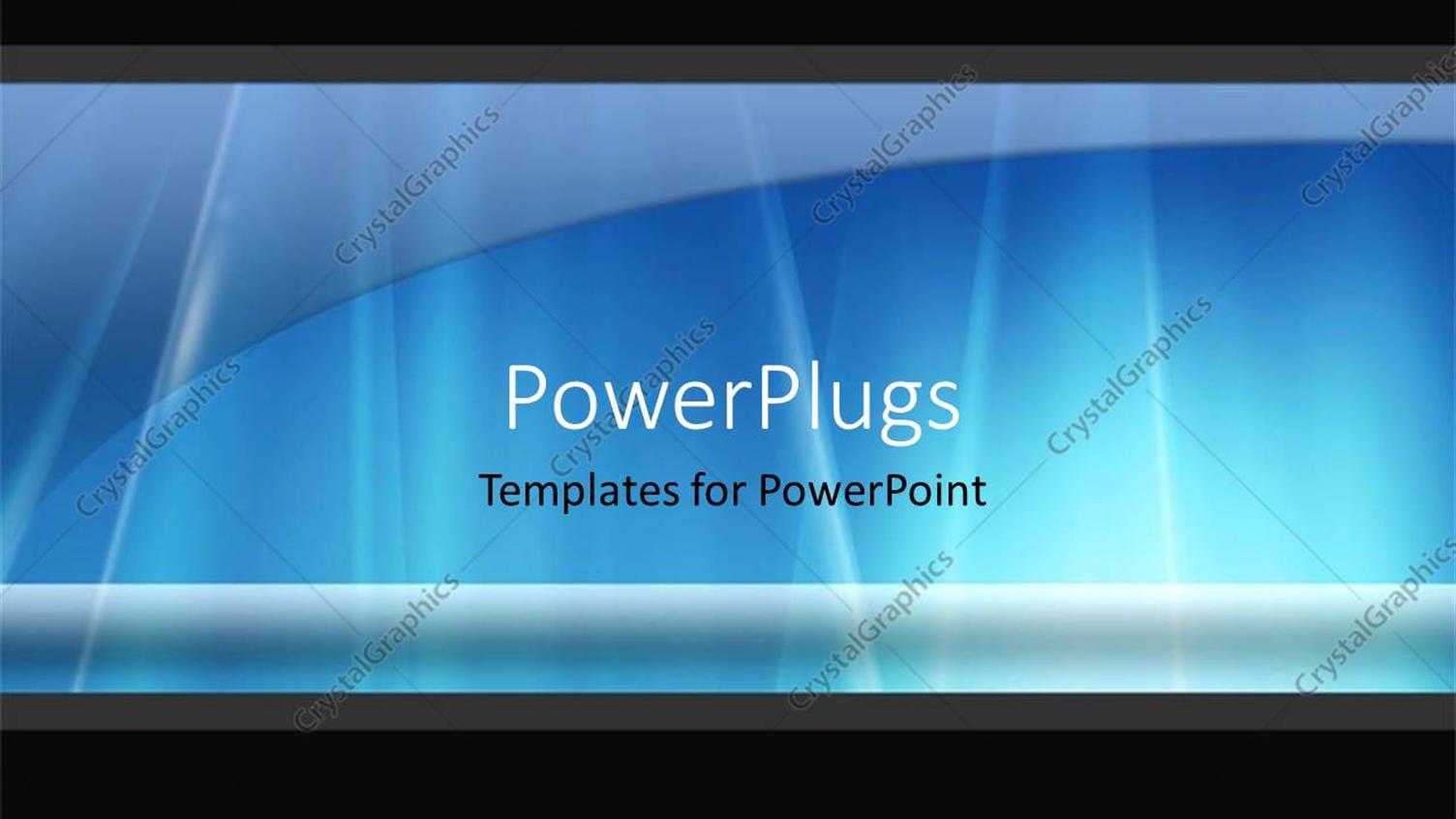 PowerPoint Template Abstract blue color shades (23826)