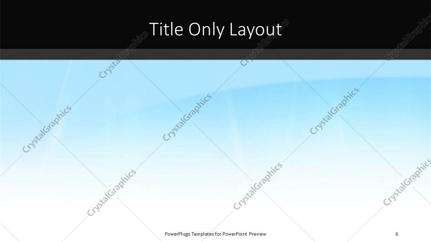 PowerPoint Template Abstract blue color shades (23826)
