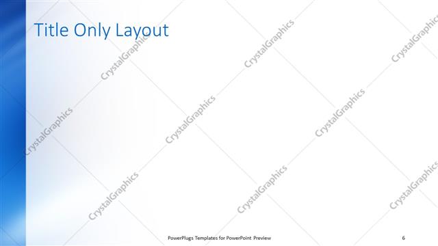 Title Only presentation slide layout