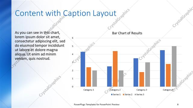 Content with Caption presentation slide layout