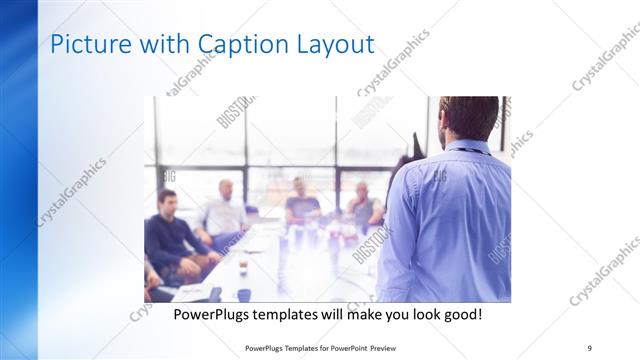 Picture with Caption presentation slide layout