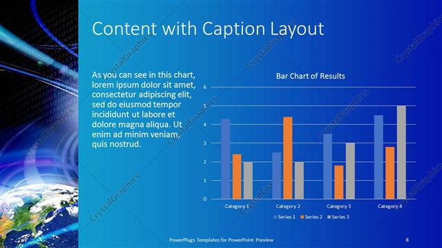 Content with Caption presentation slide layout