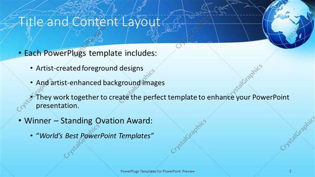 Title and Content presentation slide layout