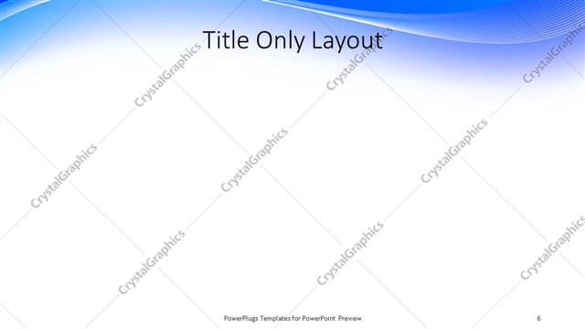 Title Only presentation slide layout