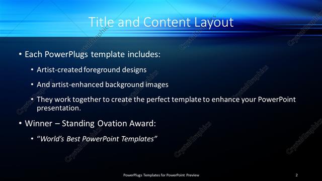 Title and Content presentation slide layout