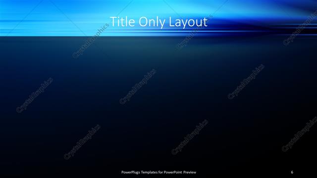 Title Only presentation slide layout