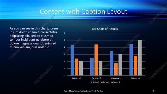 Content with Caption presentation slide layout